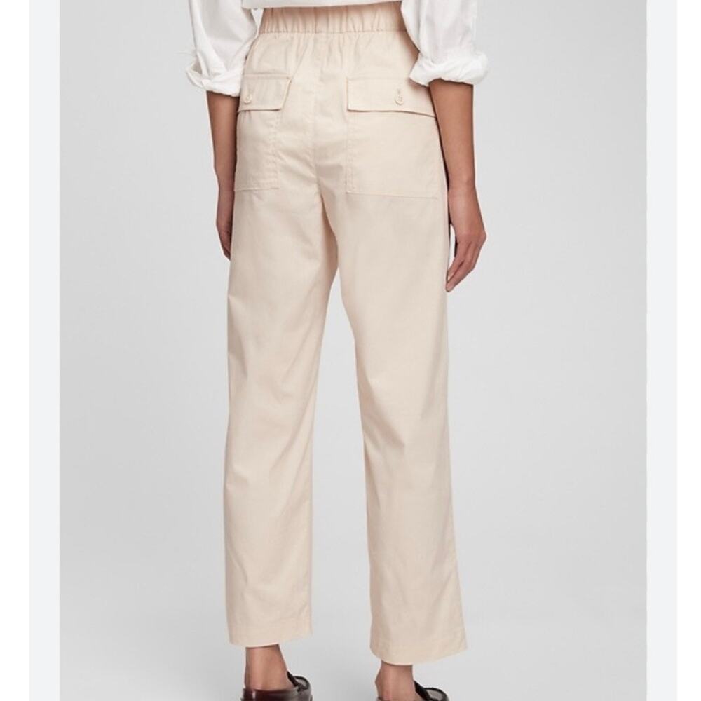 Gap Off-Duty Khaki Pull On High Waisted Pants Medium - Picture 4 of 12